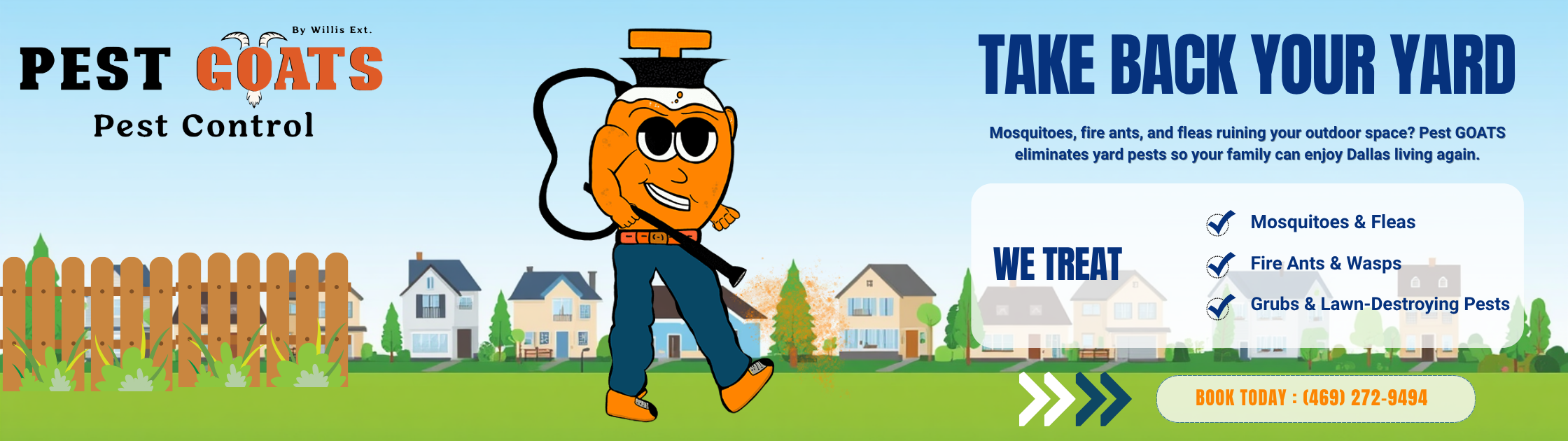 take back your yard with effective pest control services in Dallas