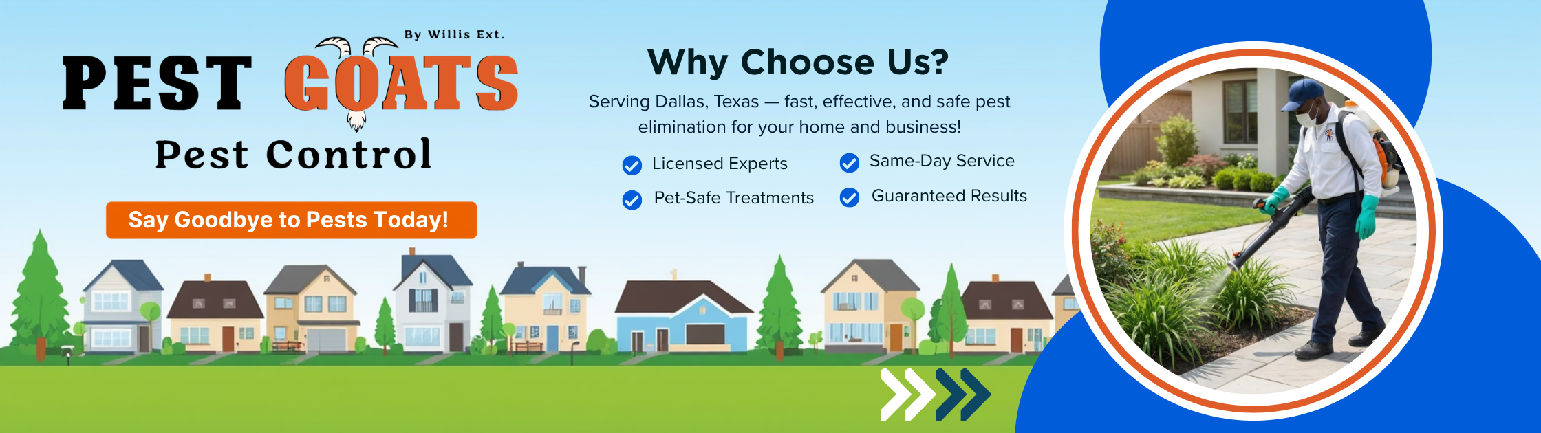 why chose pest goats pest control for pest control in dallas tx